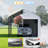 10 Ft. W x 16 Ft. D Heavy-Duty Metal Carport with Galvanized Roof & Fabric Walls, Solar Light, All-Weather Outdoor Canopy Shelter Rated 35psf Snow/100mph Wind-122760500