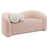 Tissu rose en fausse peau de mouton