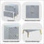 Table de chevet 2 tiroirs Gaines Grey