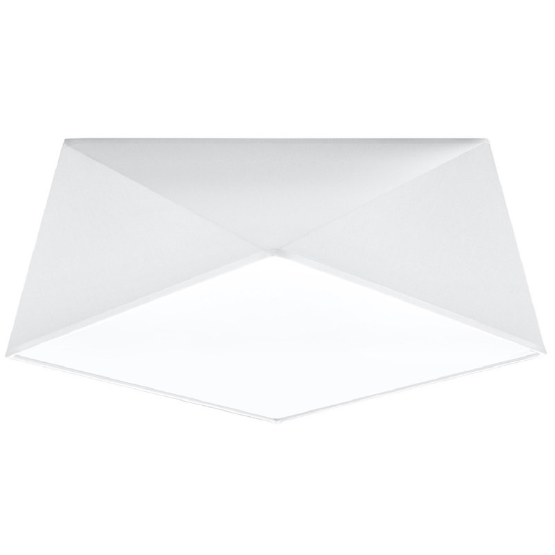Carden Flush Mount, White, 15cm H x 40cm W x 40cm D