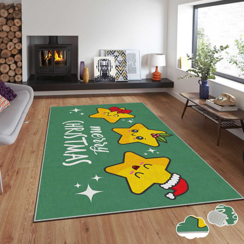Luxurious Velvet Area Rug, 3.3 x 4.6 ft, 100% Polyester, 740 g/m² | Non-Slip Dot Underside, Laminated Sponge for Comfort | Easy Clean, Machine Washable at 86°F | Perfect for Living Room, Bedroom, and Home Decor