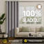 100% Linen Blackout Curtains - Thermal Insulated Eyelet Grommet Room Darkening Luxury Window Panels-725335210-725335208