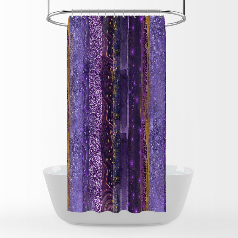 Rideau de douche, Mauve, H 72 po x l 70 po