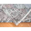 Tapis oriental 7 pi 7 po x 10 pi 1 po gris délavé, noué à la main, en soie avec laine texturée 562C26AABA0B41AC8AFCFC28818168AC