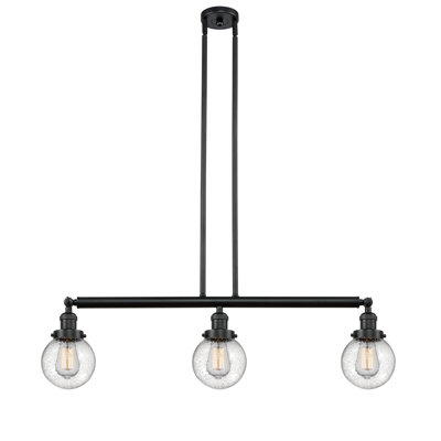 Luminaire suspendu linéaire à 3 lumières pour îlot de cuisine Lorri