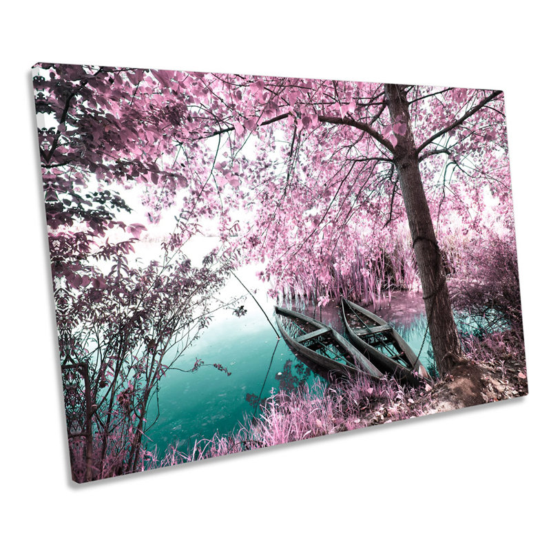 Tree Blossom Sunset - Wrapped Canvas Art Prints, 40.6cm H x 61cm W