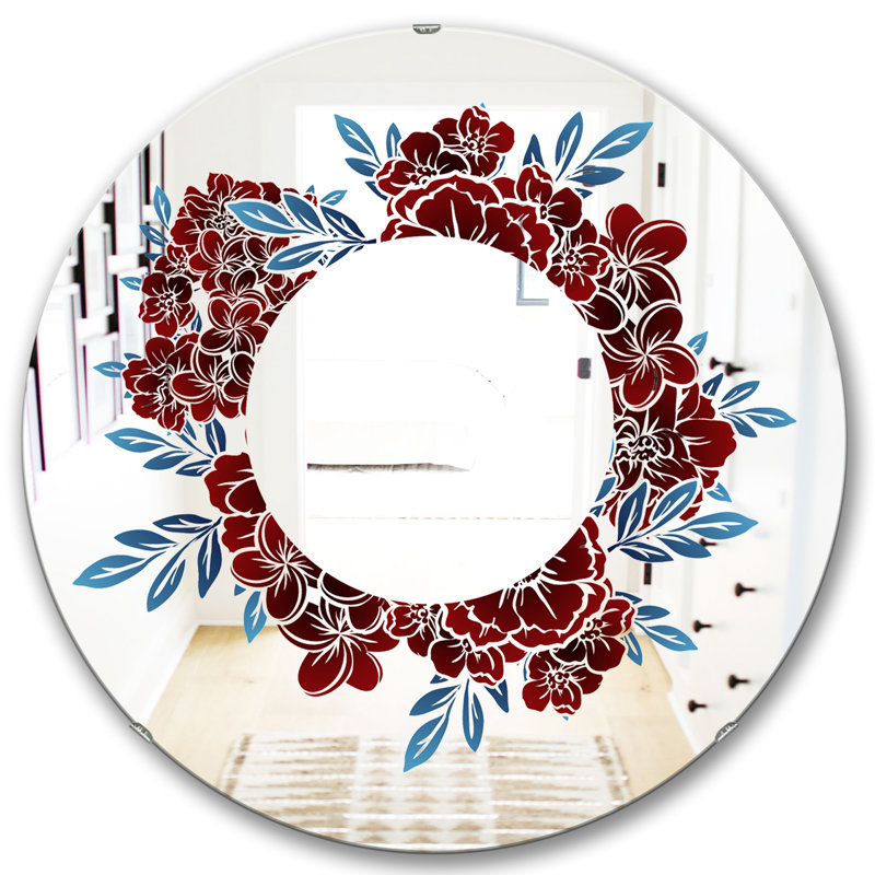 Miroir mural monochrome, H 23,6 po x l 23,6 po