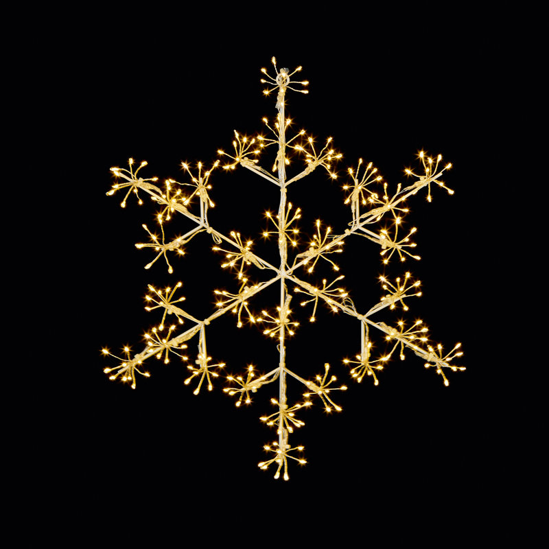 Cluster LED Snowflake, Warm White