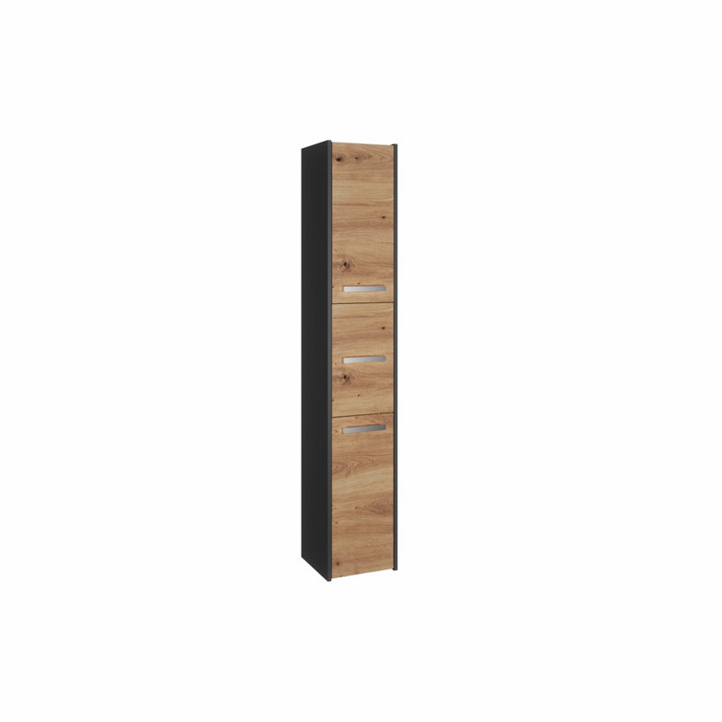Deaux Laminate Bathroom Cabinet, Black/Brown