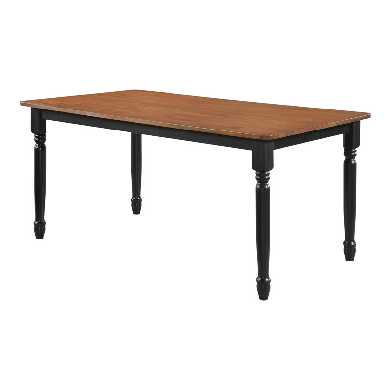 Rectangular 63-inch Wood Dining Table Walnut
