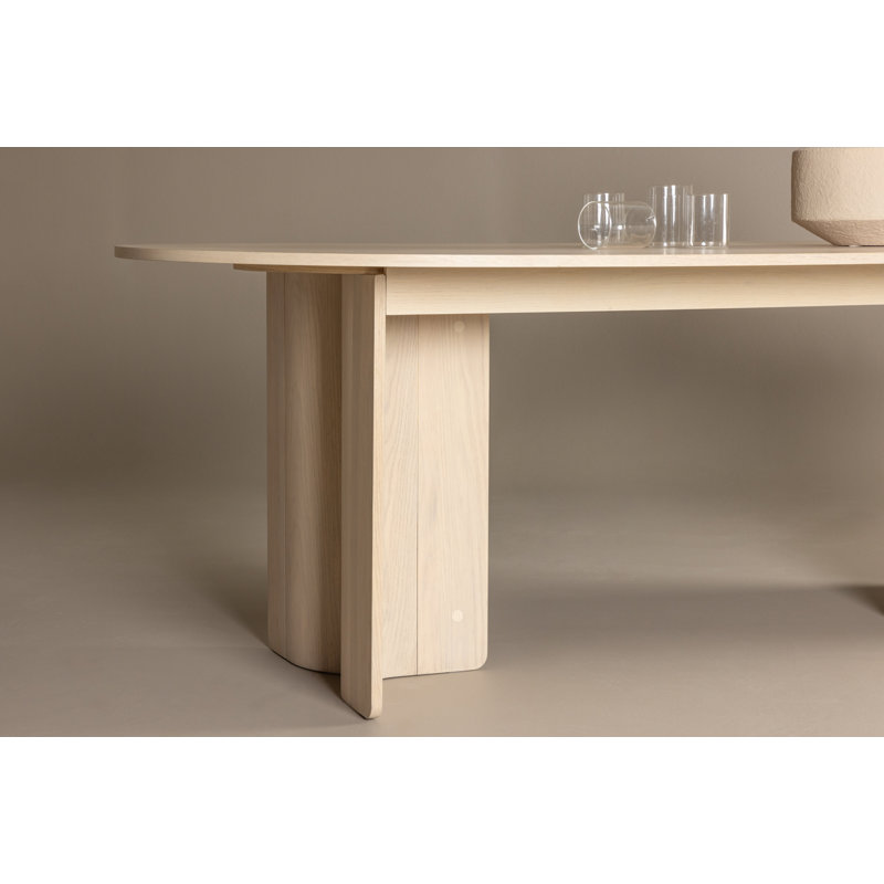 Parsaye Oval Dining Table, White