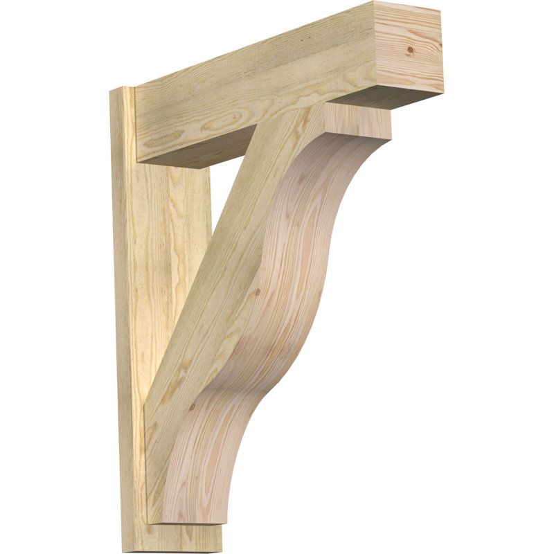 Jeu de blocs Funston, 8" W Douglas Fir (Rough Sawn), P 32 po x H 36 po