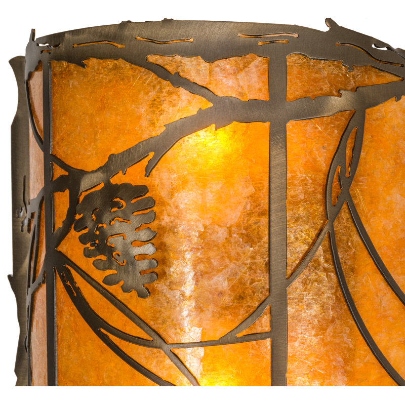 Plafonnier encastré à 2 lumières en cuivre antique à intensité variable Ines