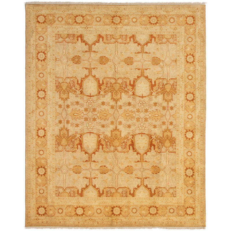Tapis zone en laine 10 pi 1 po x 9 pi 10 po one-of-kind à la main-noué la 2010 chobi Merih