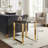 Mitre Glass Top End Table