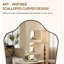 Miroir de salle de bain Contemporary Cadre en acier inoxydable-1290219443-1296303676