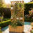 Wooden Planter,Raised Garden Bed,With Trellis, Hanging Roof, Plant Shelf, Drainage Holes And Bed Liner