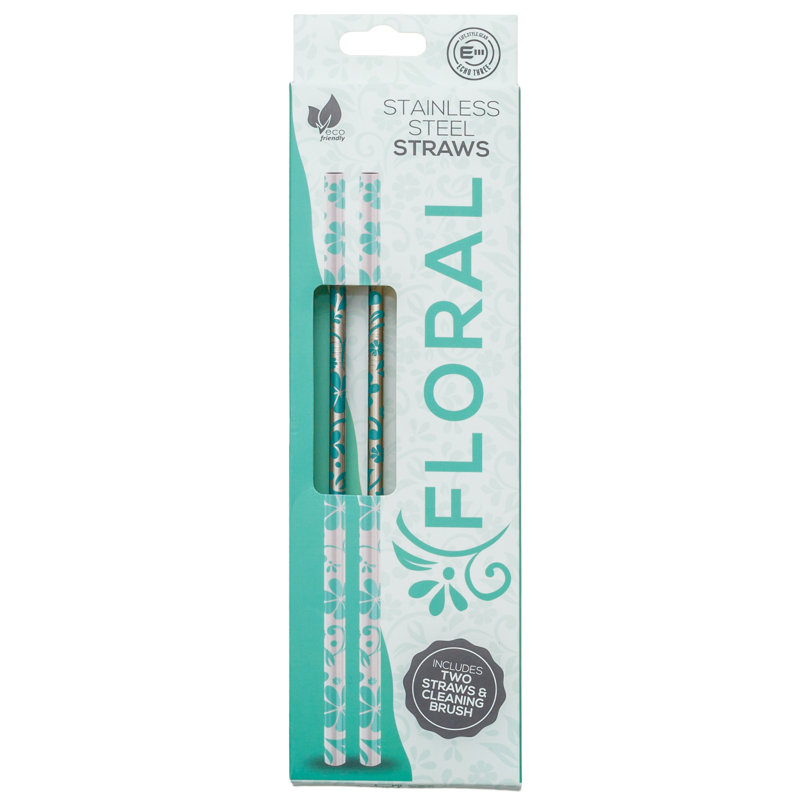 Echo Three Novelty Stainless Steel Reusable Straws