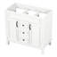 Meuble-lavabo 36 po sans lavabo supérieur, armoire seulement, armoire de rangement moderne avec 2 portes à fermeture douce et 2 tiroirs