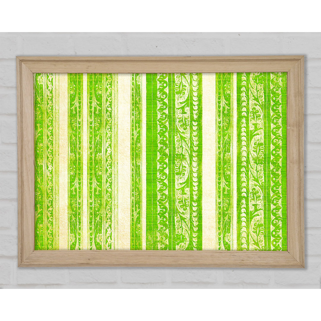 Gerahmtes Wandbild Vertical Landslide Lime