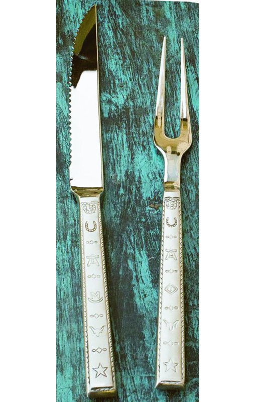 West Creation Western 2 Piece Carving Set