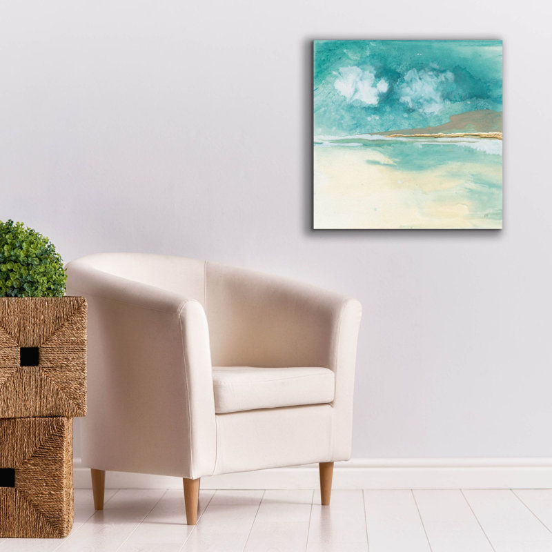  «Cumulus Emerald 1» par Chris Paschke, art mural sur toile, 26 po x 26 po