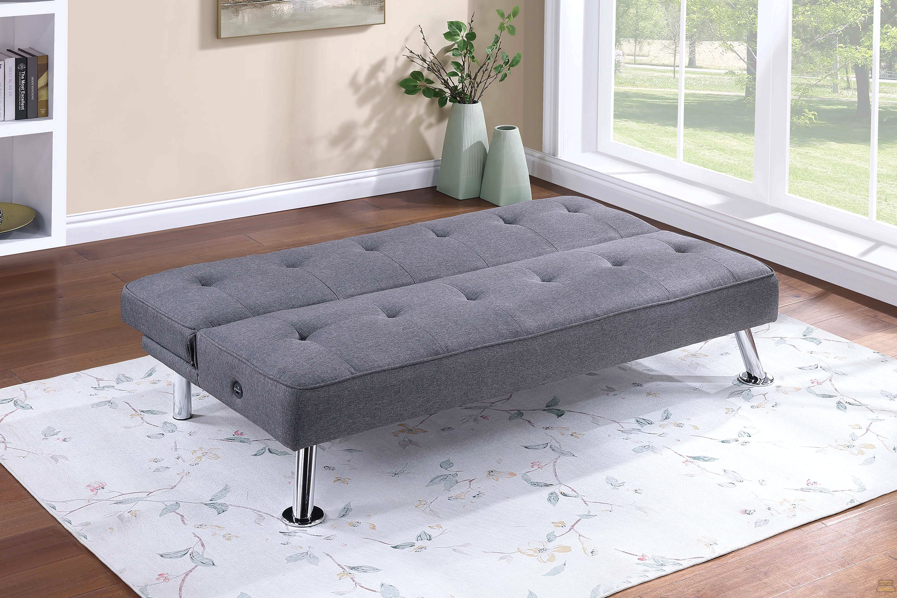 Latitude Run® Polyfiber 1Pc Adjustable Sofa Metal Legs Tufted ...