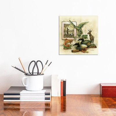 The Sportsman's Bench - Wrapped Canvas Print