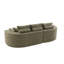 Canapé modulaire courbé en tissu 106 pièces 2 pièces 106 po, CHAISE Lounge-130187620-130187621