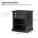 Wadeeah 26.75'' H Transitional Nightstand with Built-In Power Station and LED Light Strip