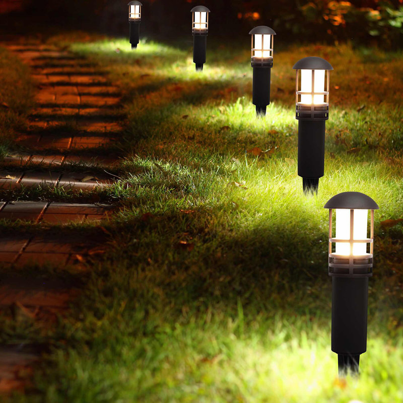 Black Aluminum 12V LED Garden Pathway Light