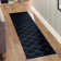 Latitude Run® Checks Nikica Rug Navy Blue and Gold