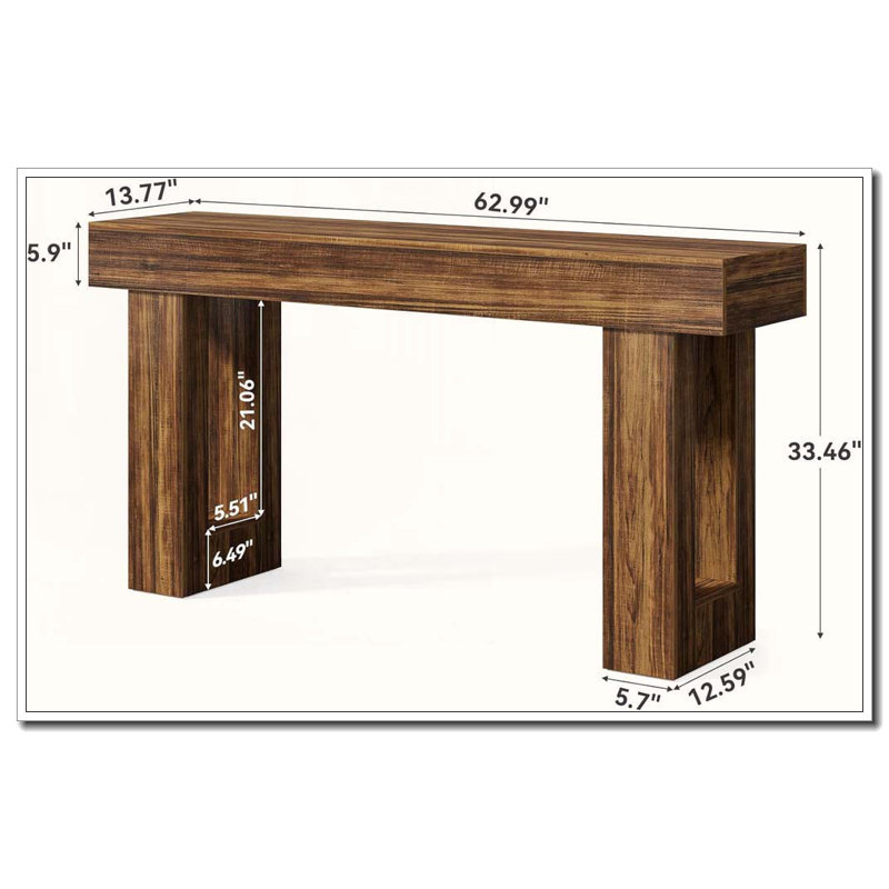 Console, Brun rustique