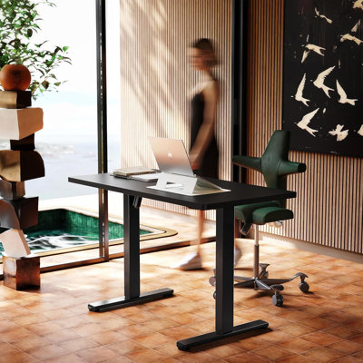 Electric Standing Desk With 4 Memory Presets, Adjustable Height Sit-Stand Desk For Home Office And Computer Workstation