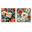 Johanson - Ensemble de 2 collages floraux carrés-101849333-101849331