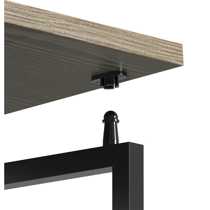 Table de banquet 39,37 po, Brun / noir