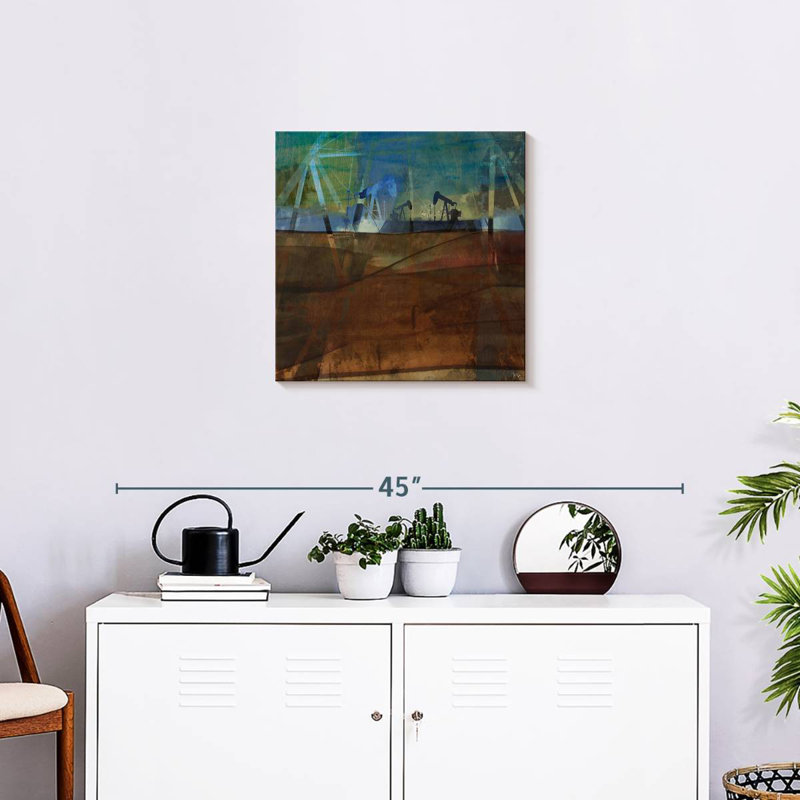 Lilie Oil Rig Abstraction II, 20" H x 20" W