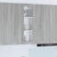 Vidaxl Hanging Cabinet With Storage Riga Smoked Oak 40 X 31 X 100 Cm-121217870