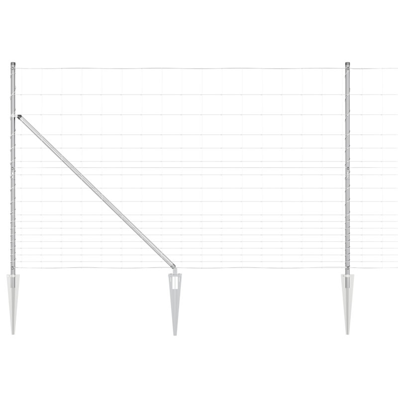 Field Fence Galvanised Steel, 150cm H x 2500cm W