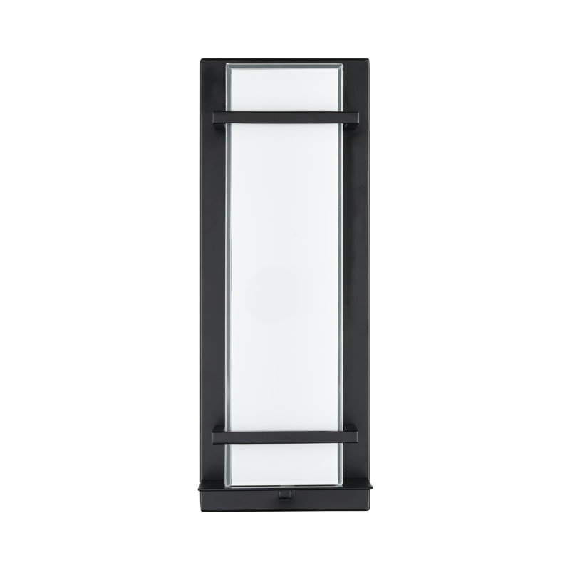 Krishanna Integrated LED Outdoor Wall Sconce, 16" H x 6" W x 3.5" D