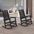 Chaise Adirondack berçante en plastique Liebwin