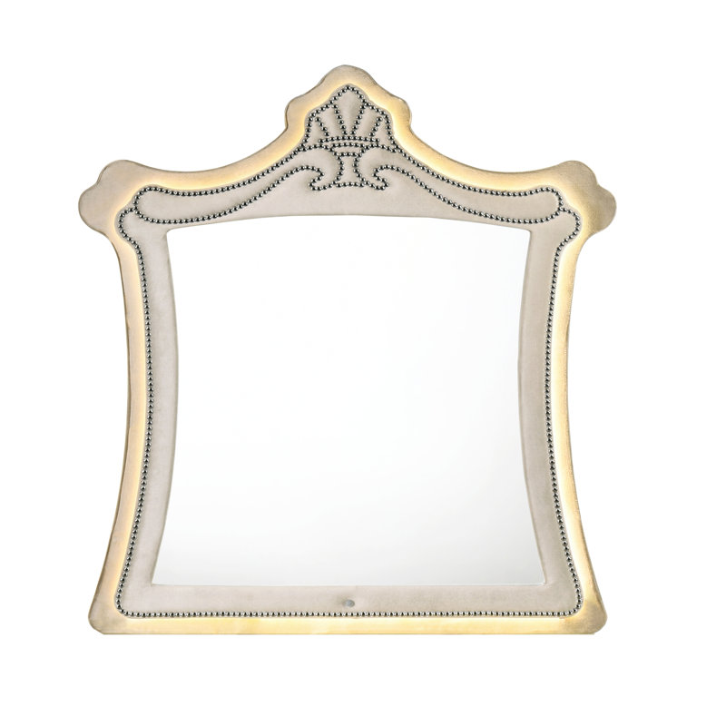 Miroir Lucienne avec DEL en beige