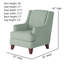 Fauteuil à oreilles l 32 po Venton-2020571549