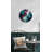 Marble Wall Clock – Silent, Tempered Glass, Abstract Design-1428823988