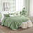 Wonderful Clipped Jacquard Comforter Set Tufted Circle Pattern Lightweight All-Season Bedding-104179963-104179961
