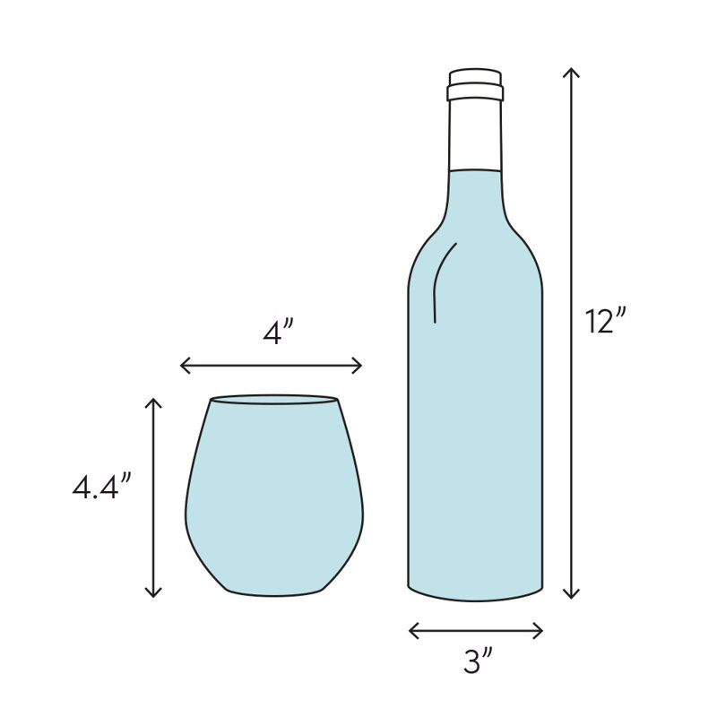 Michelle 17 oz. Stemless Wine Glass