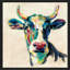 «Expressionistic Cow II (Square)» par Silvia Vassileva, reproduction-204245728-204245735