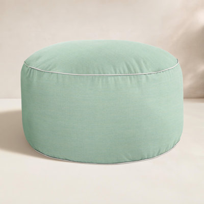 Demi Upholstered Outdoor Ottoman with Sunbrella® Cushion