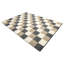 Tapis brun / gris en laine et coton noué à la main Budowski-93536507