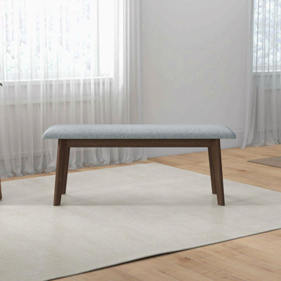 Fabric Upholstered Solid Wood Bench